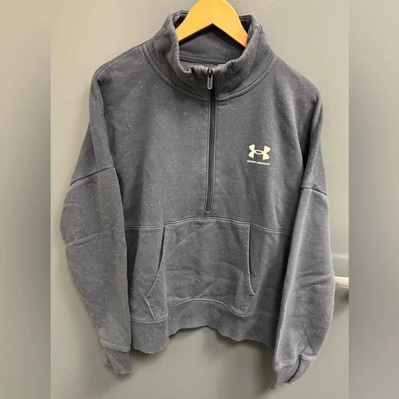 Woman’s Under Armour Navy/Grey Speckled Track Suit - Picture 2 of 16